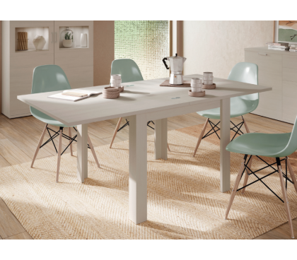 Mesa comedor extensible libro